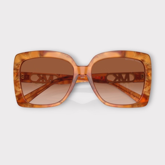 Michael Kors MK2213 Womens Sunglasses, Amber Frame, Lt Brown Gradient Lens. 57mm - Picture 3 of 6